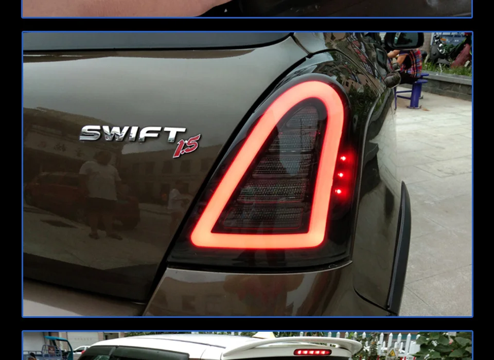 Задний фонарь для автомобиля Suzuki Swift 2004- Swift светодиодный задний светильник s противотуманный светильник s дневной ходовой светильник DRL тюнинг автомобильные аксессуары