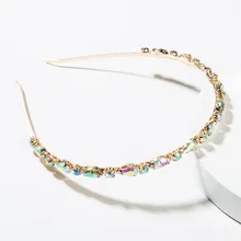 Pauli Manfi модная головная повязка Европейская модная металлическая со стразами Женская индивидуальная популярная уличная головная повязка