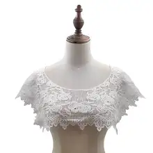 Emboidery воротник для шеи diy поддельные съемные воротники водорастворимые Женская бутоньерка трехмерные кружевные аксессуары