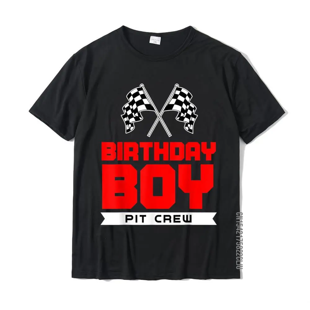 Summer Custom Tshirts for Men Cotton Father Day Tees Summer Tshirts Short Sleeve Prevailing O-Neck Drop Shipping Funny Pit Crew Birthday Boy Racing Race Car Costume Kid Gift T-Shirt__33542 black