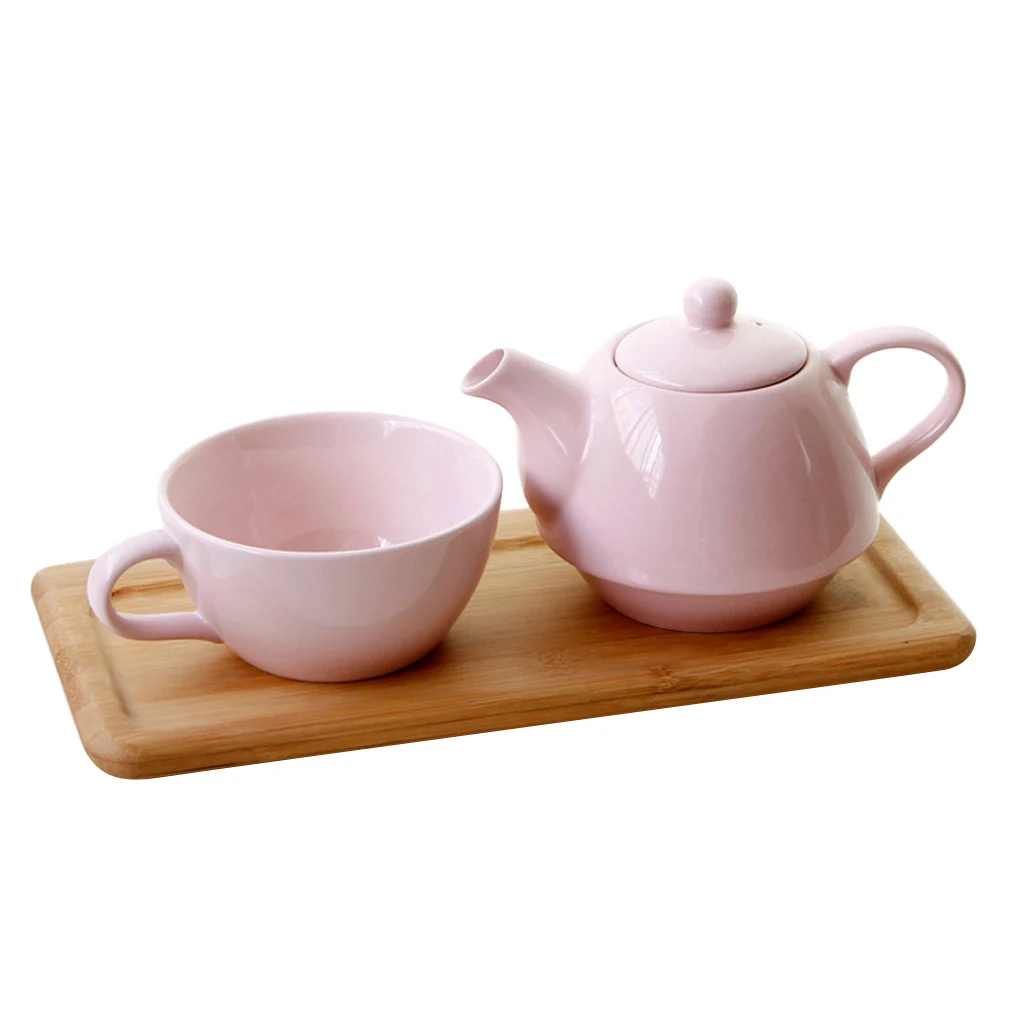 

Tea Pot for Loose Leaf Tea,Pink Ceramic Teapot Gift for Women,8.5oz / 250 ml Afternoon Tea Maker