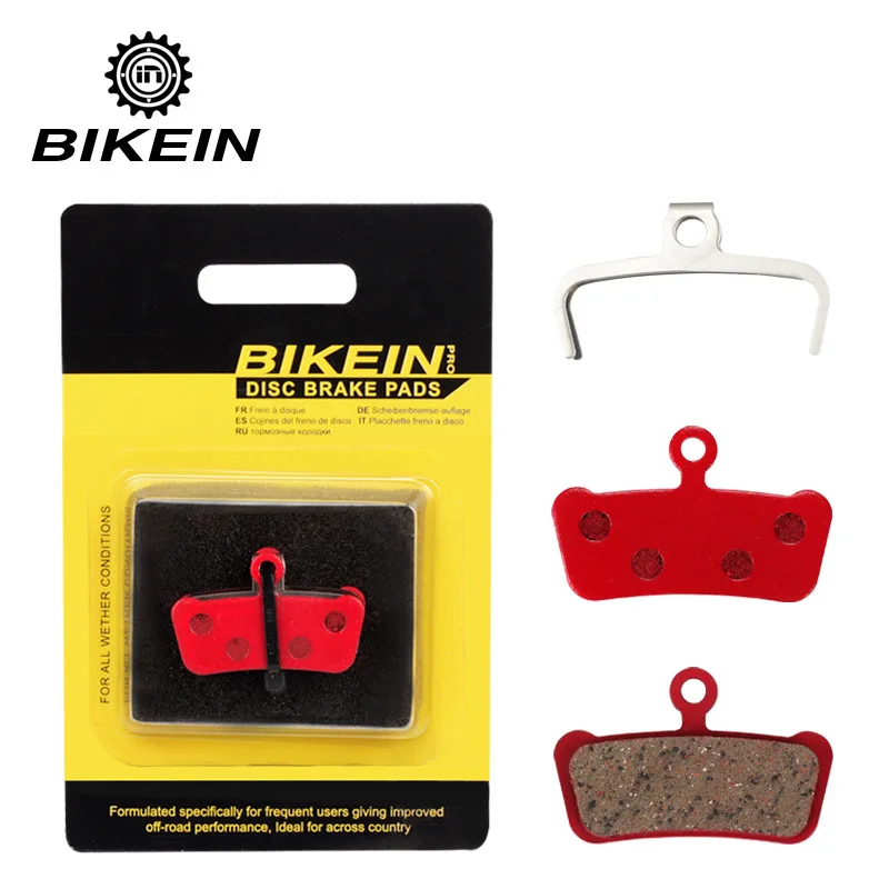 Mountain Bicycle Disc Brake Bicycle Disc Brake Pads Bicycle Disc Brake Mountain Bike Disc Brake 4 Pairs Resin/ceramic/all metal Bike Disc Brake Pads For SRAM Guide RSC/RS/R Avid XO E7 E9 Trail MTB