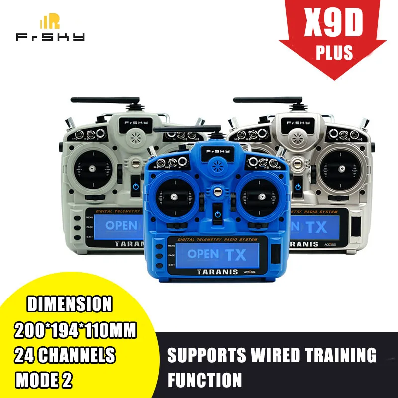 Новейший передатчик FrSky Taranis X9D Plus 2019 2 4G 24CH ACCST D16 с функцией анализатора спектра