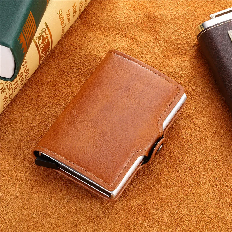 New Anti-theft RFID Credit Card Holder Wallet with Zipper Coin Pocket Slim Men Women Hasp Leather Wallet with Money Clips Leather Wallet Wallet Card Holder Card Holder Credit Card Holder Credit Card Wallet Card Wallet