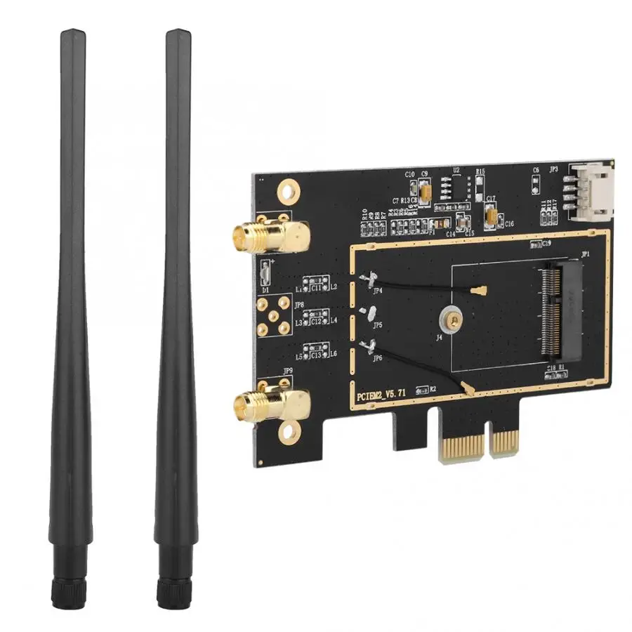 Настольный Wi Fi WLAN адаптер M.2 NGFF на PCI E 1X сетевой конвертер для 8260 7265 1535 7260