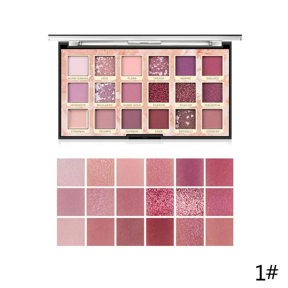 Горячая 18 цветов Тени для век пустынная Роза Gemakkelijk Make-Up Oogschaduw Schijf Netto Rode Make-Up Parelmoer Matte Oogschaduw