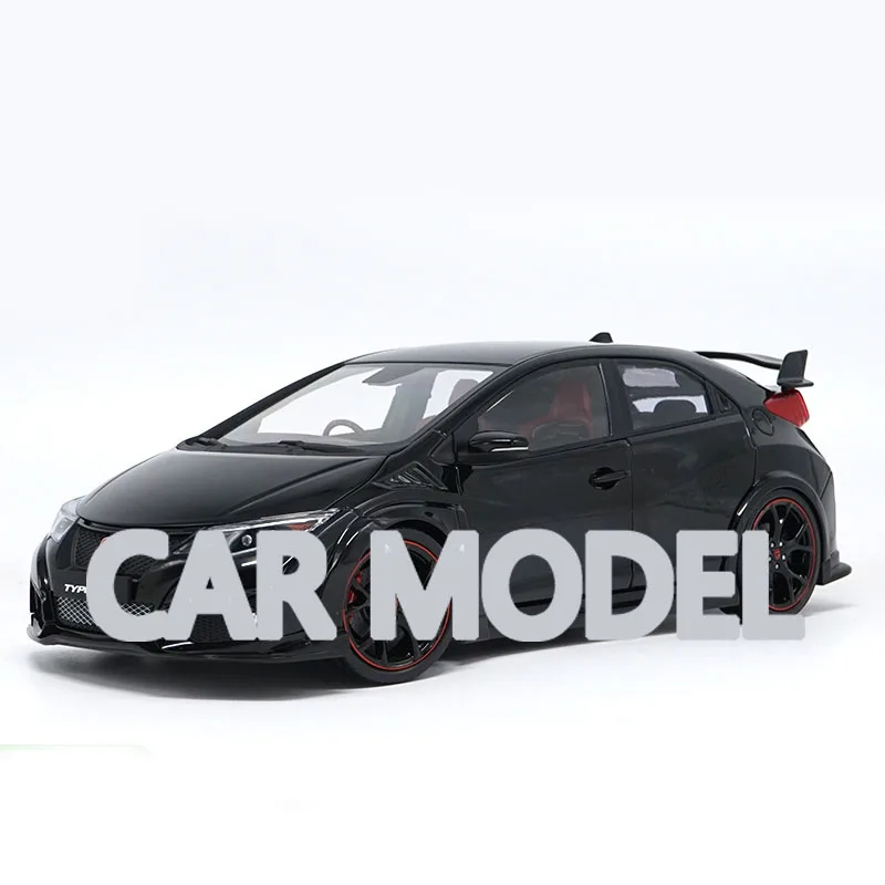 1:18 Масштаб сплава игрушечные транспортные средства Ebbro CIVIC Тип R автомобиль модель детских игрушечных автомобилей авторизованный игрушки для детей - Цвет: Черный