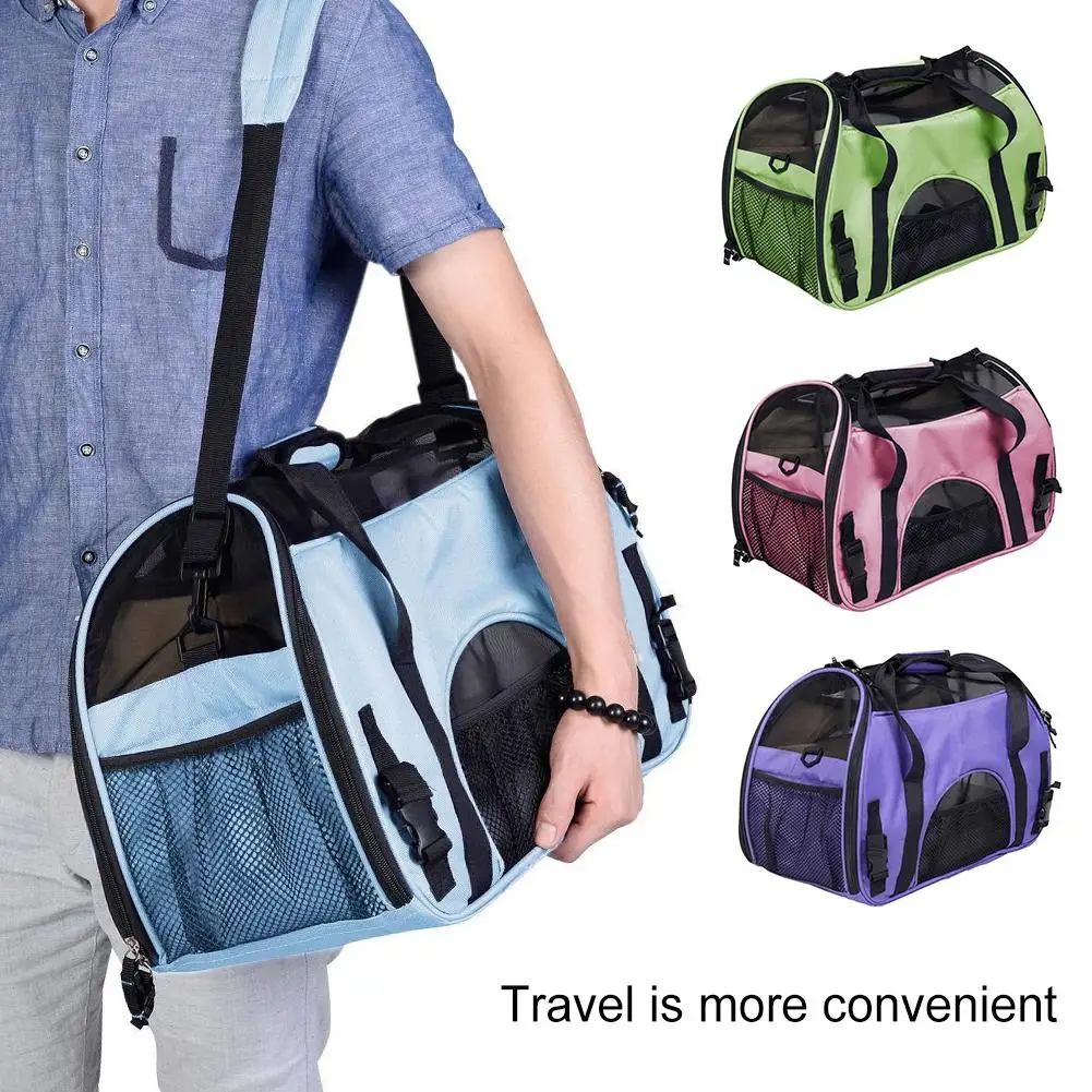Дорожная дышащая переносная сумка-переноска для домашних животных, сумка на плечо для кошек, маленьких собак, удобная сумка-тоут на плечо