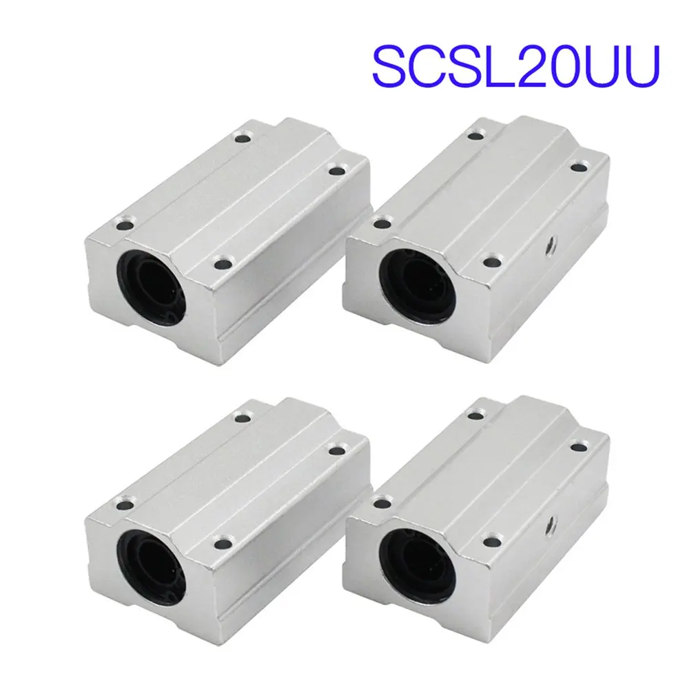 

4Pcs SCS6UU SCS8UU SCS10UU SCS12UU SCS16UU SCS20UU Linear Ball Bearing Block CNC Router 3D Printer Parts