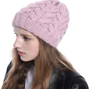 

Winter Hats for Woman Autumn Beanies Knitted Blends Soft Warm Cap Women SkullCap Female Fashion Casual Outdoor Mask Ski Caps