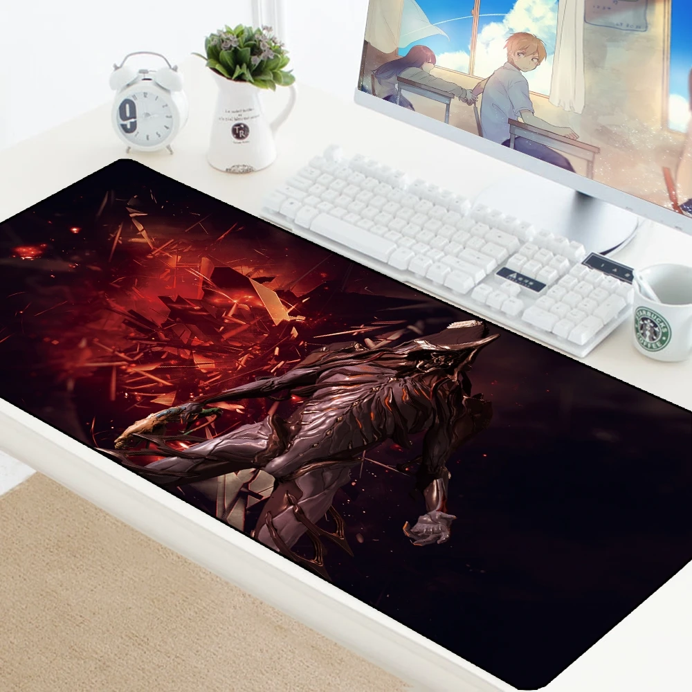 Warframe Mousepad Gaming Mouse Pad big Gamer Mat Boy Gift Game Computer Desk Padmouse Desktop Acces