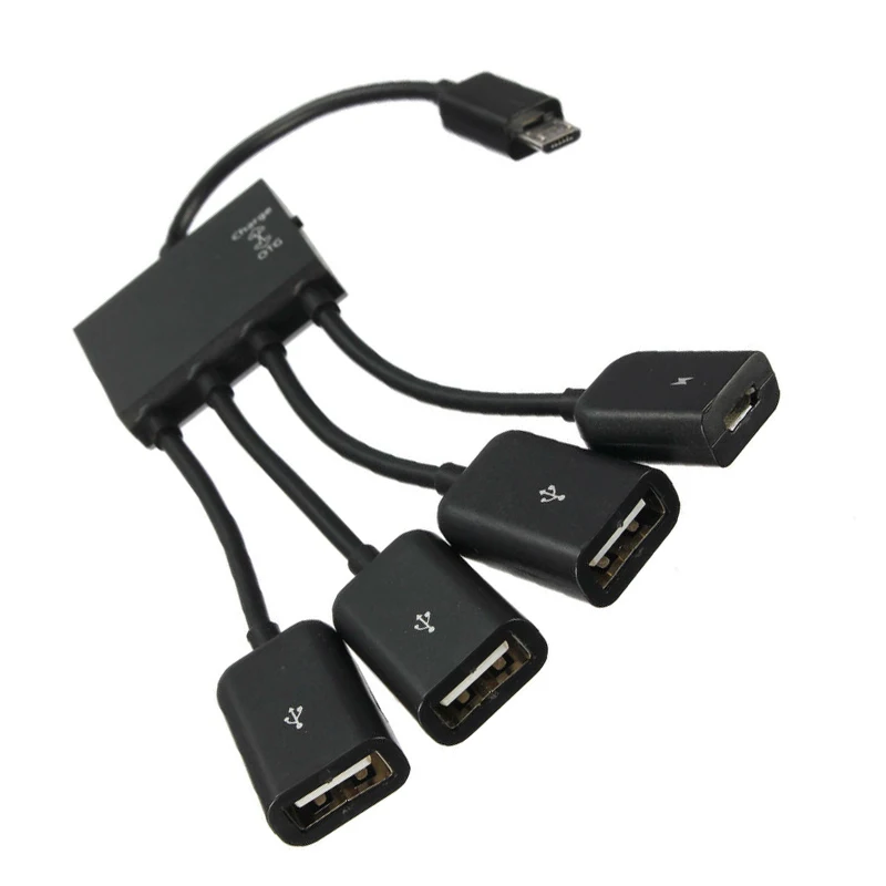 1x Micro USB кабель в комплект поставки входит адаптер Мощность зарядки 4-портовый концентратор для телефонов на базе Android с Bluetooth