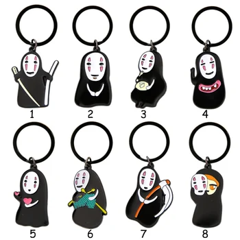 

Anime Spirited Away Keychain No Face Man Key Chains Kaonashi Cute Voyage Of Chihiro Figures Keyring Pendant