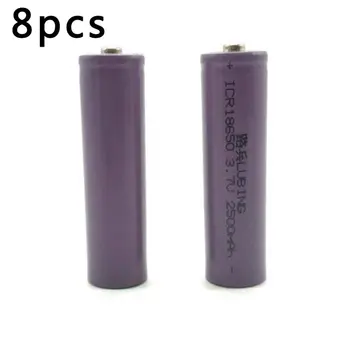 

18650 lithium battery 3.7V pointed lithium battery 2500mah high capacity bright flashlight rechargeable battery
