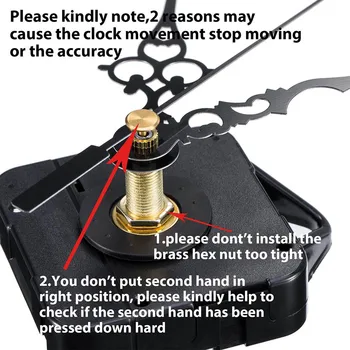 

High Torque Clock Replacement Quartz Wall Clock Movement Mechanism Replacement Parts Kit AIA99