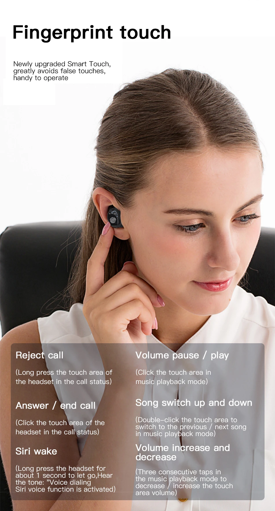 !ACCEZZ LED Display TWS Bluetooth5.0 Earphone HIFI Stereo Touch Control Headset With Charging Box Extal Power Bank Charger Phone (9)