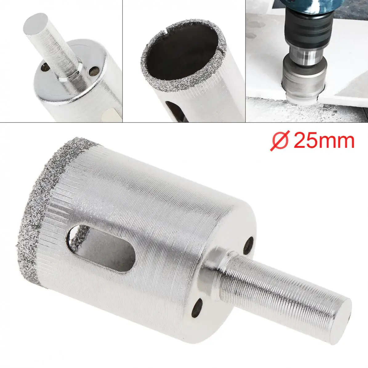 Broca Hormigon 8 Mm Broca De Diamante Para Sierra De Corona, Cortadora De Corona De Alto Rendimiento Para Vidrio Azulejos Granito Y Marmol 100 Mm 97379392 Corona Diamante 15mm