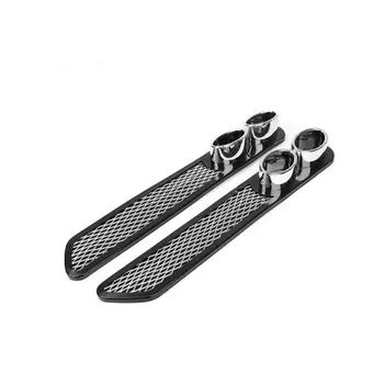 

1Pair Universal Car Auto Styling Fake Decorative Vent Grid Exhaust Muffler Pipe