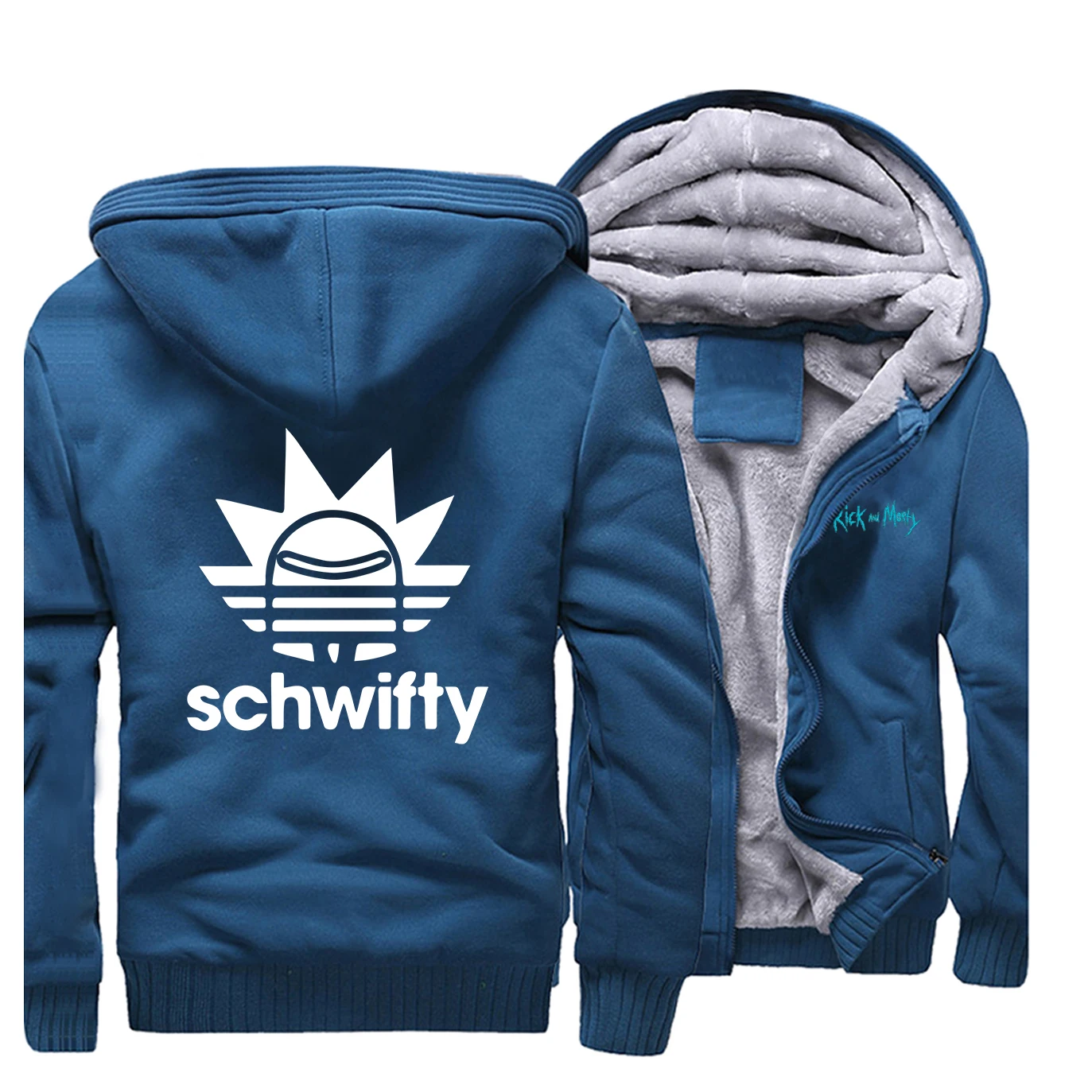 Мужская куртка с креативным принтом Рик и Морти Schwifty, новинка, Мужская теплая верхняя одежда с рисунком, модная уличная одежда в стиле хип-хоп, толстовки для мужчин
