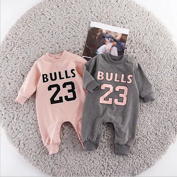 

2020 Fashion Newborn Baby Boy Girls Clothes letters Long sleeves Romper Autumn Winter Warm Sports Toddler Jumpsuit Outfits 0-18M