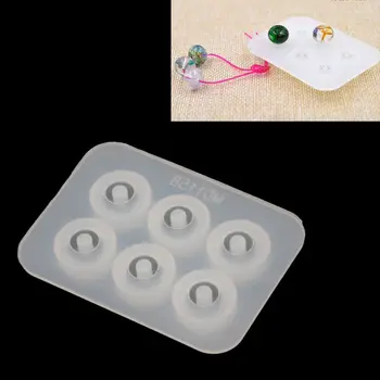 

One Pack S925 Beads Cap Silicone Mold Kit Add-a-Bead Bracelet Beads Jewelry DIY Dried Flower Resin Decorative DIY Hand Crafts