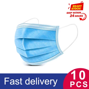 

masks face mask Protective Mask Disposable 3 Layers Filter Earloop mask Non Woven Mouth Mask Shipping within 24 Hours