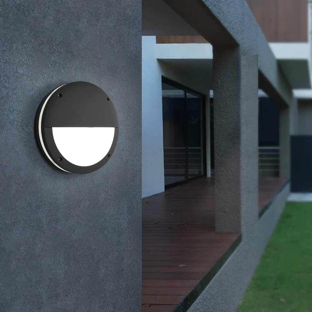 European 12w Modern Wall Lights Outdoor With Radar Sensor Ip65 Waterproof Exterior Led Wall Sconce Light Lamp Light Control New