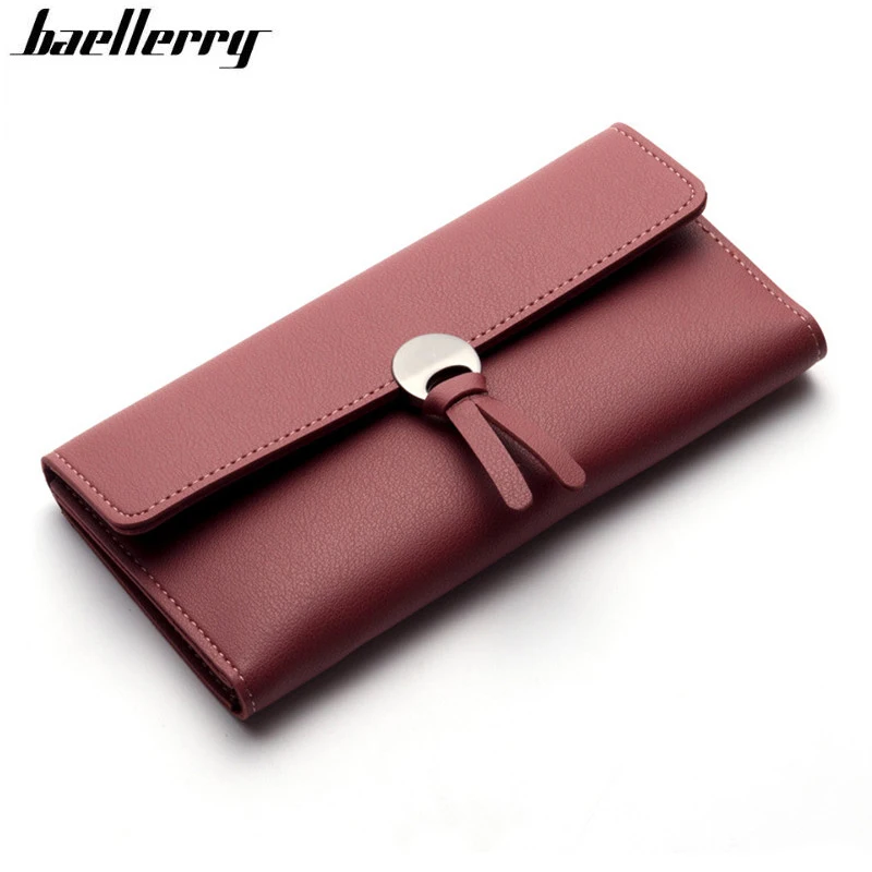 

Baellerry Womens Wallets Women Fashion Leather Wallet Leisure Clutch Ladies Bag Long Purses Handbags Organizer Billeteras Muje