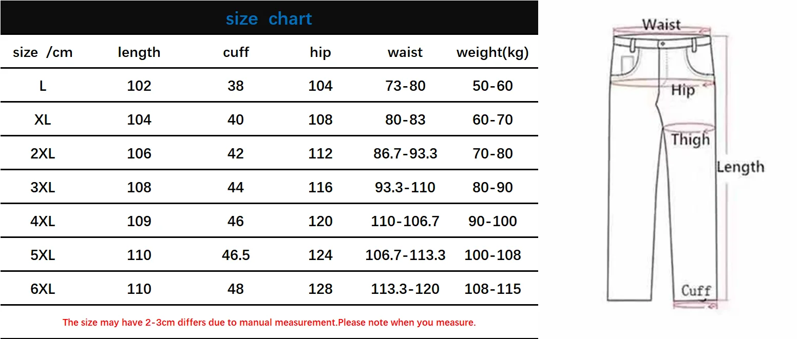 Pants Men Autumn And Winter Thick Dad Middle-Aged Fat Big Size Cargo Pants Men Jogger Streetwear Pants мужские брюки punk