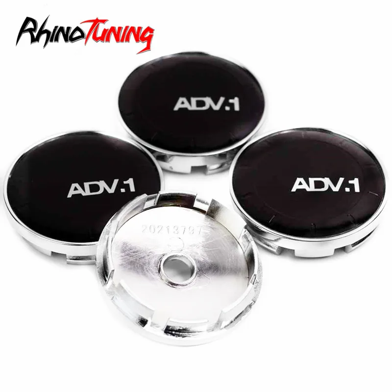 4 шт., 60 мм, 56 мм, для обода, крышка ступицы, авто Стайлинг, аксессуары для ADV.1, колеса, черные, ADV, крышка колеса, s, Автомобильная крышка центра