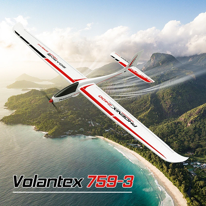 Volantex 759-3 Phoenix 2400 мм размах крыльев EPO пена RC Дрон самолет PNP версия пульт