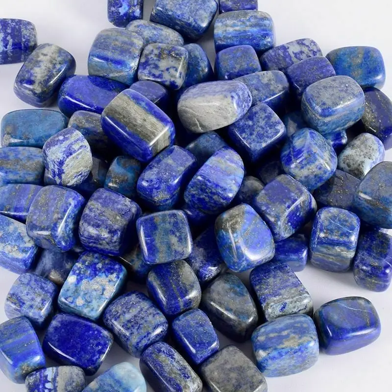 

Natural Lapis Lazuli Tumbled Stones Healing Quartz Crystal Afghanistan Raw Mineral Specimens Home Decor DIY Jewelry