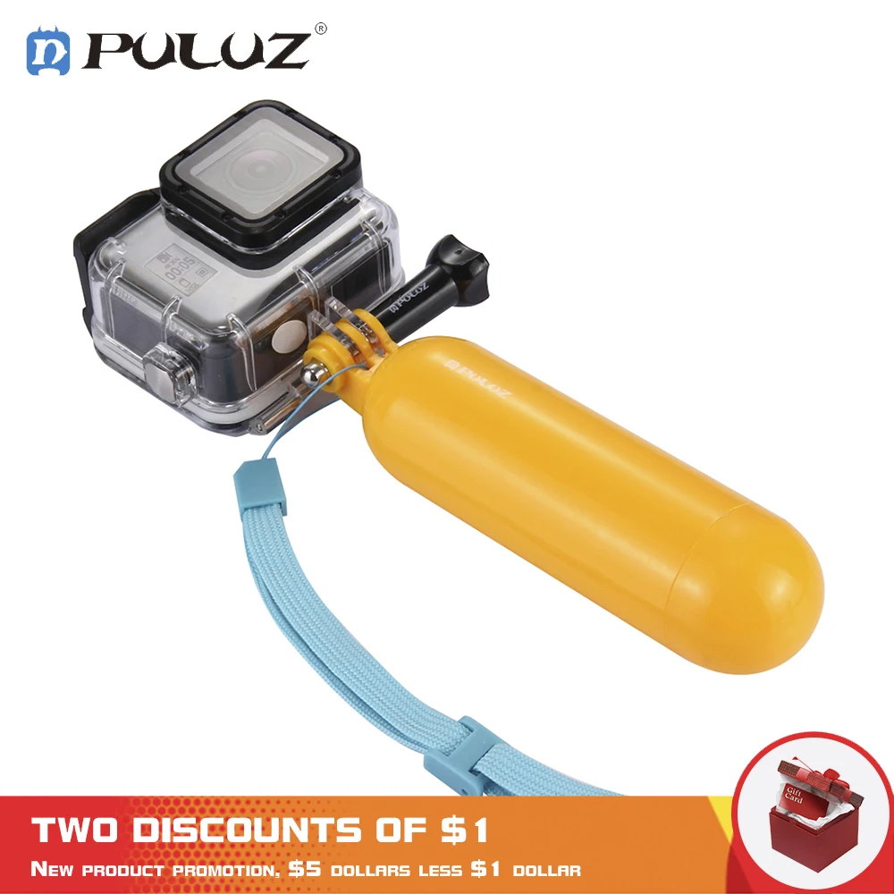 

PULUZ Underwater Camera Floating Stick Buoyancy Hand Grip Holder With Adjustable Wrist Strap For GoPro Sport Camera