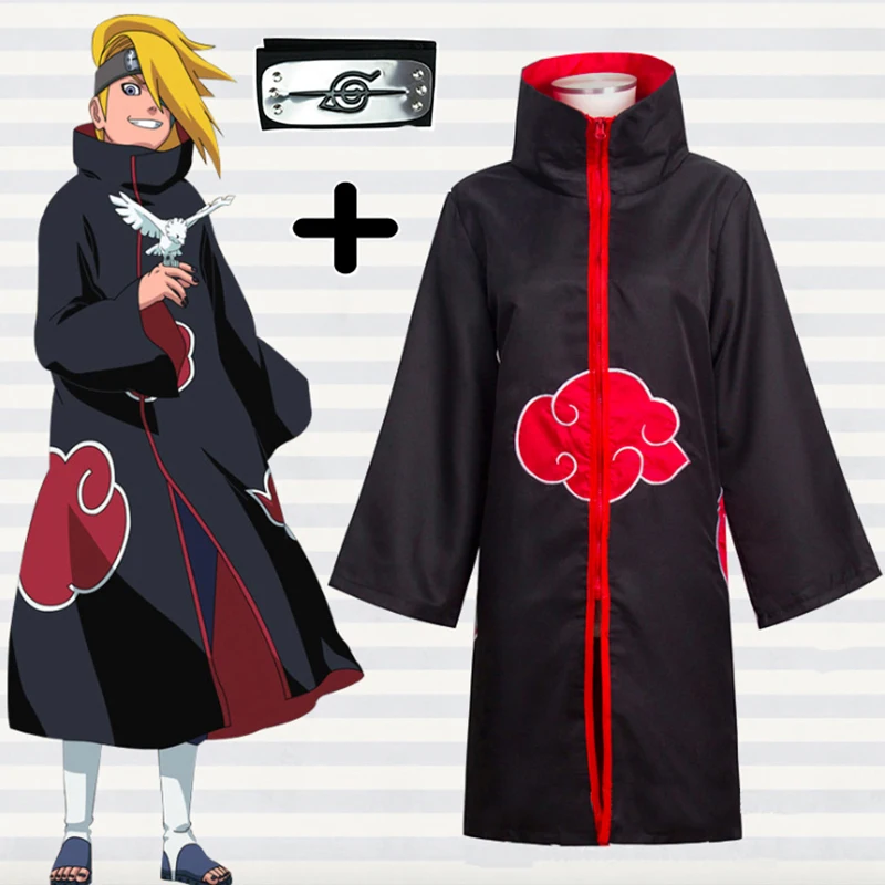 

Anime Naruto Cosplay Costume Akatsuk Uchiha Itachi Deidara Pein Cosplay Cloak Halloween Carnival Christmas Party Cosplay