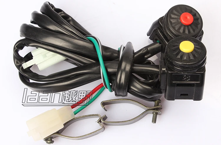

free shipping 2pc Start Switch Or Kill for motorcycle, dirt bike, pit motorcross Universal 7/8inch 22mm Sto