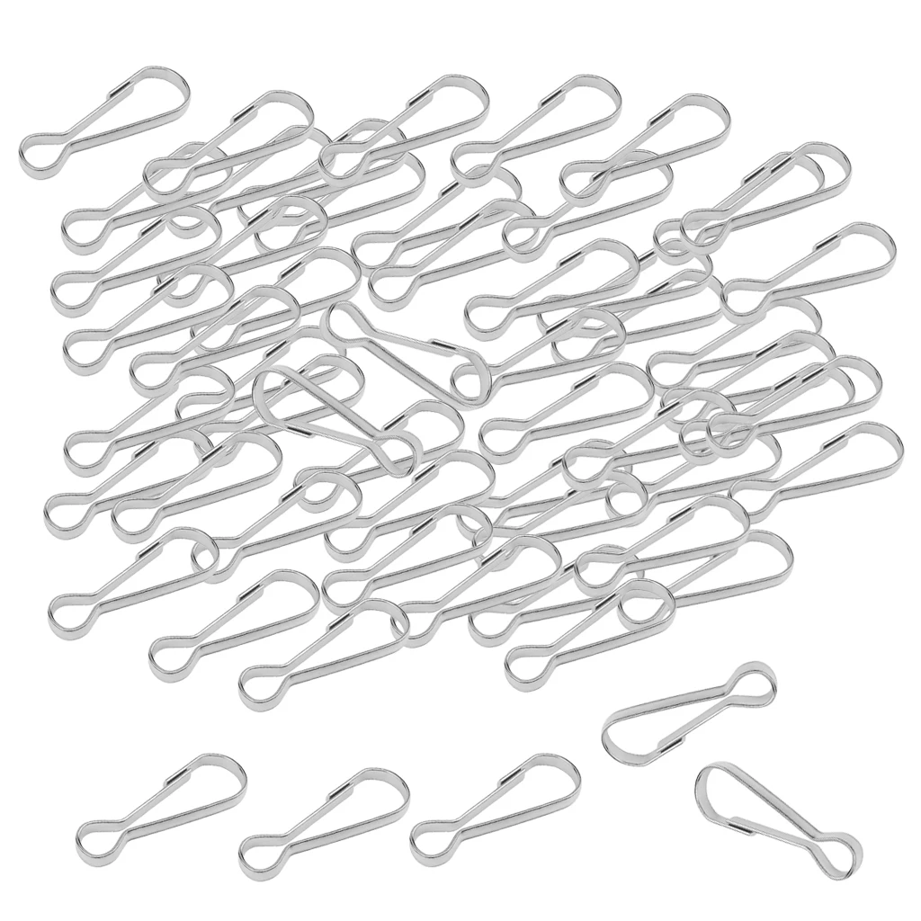 Stainless Steel Snap Hook Keychain Carabiner 100pcs climbing carabiner