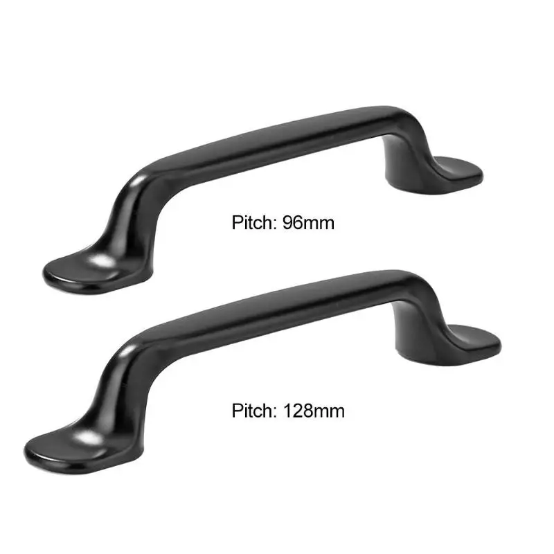 

Zinc Alloy Black Cabinet Handles Multilayer Electroplating Process Formaldehyde-free Kitchen Cupboard Furniture Drawer Hardware