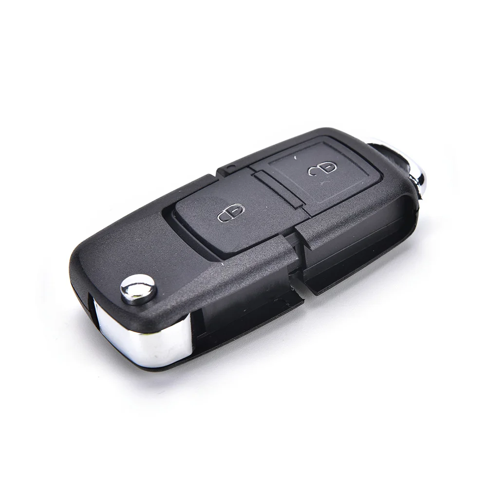 

Folding Car Flip Remote Key 2 Buttons Case FOB Shell for GOLF Seat Altea Alhambra Ibiza Without Blade
