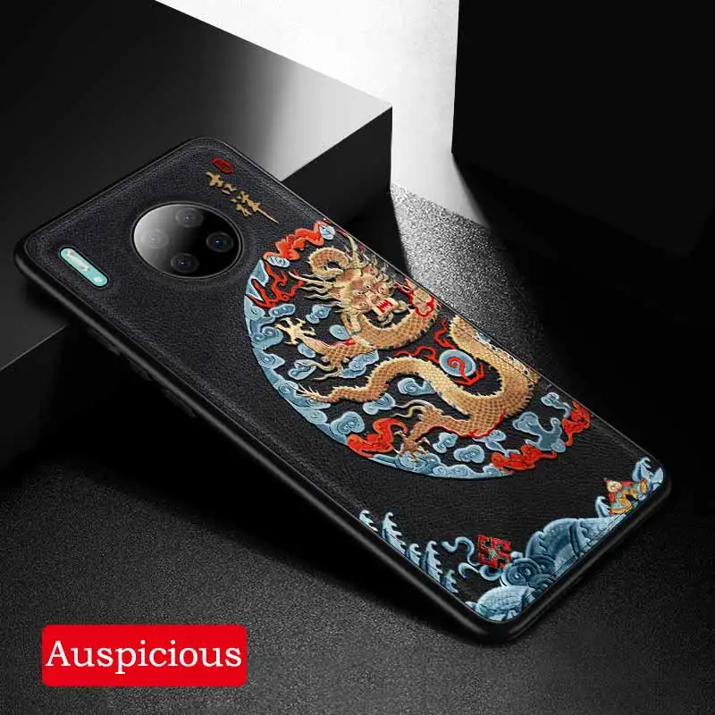 Для huawei mate 30 mate 30 Pro Чехол против отпечатков пальцев ударопрочный тисненная полиуретановая кожа ультратонкий чехол для huawei mate 30 mate 30 Pro Funda Caphina