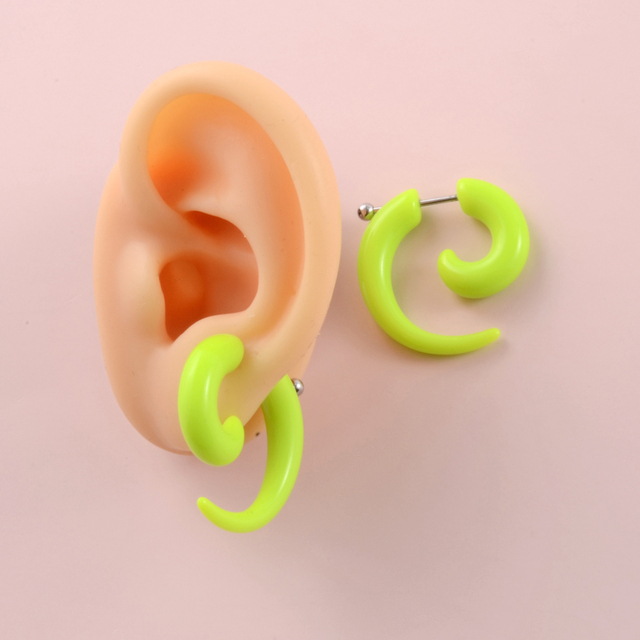 Acrylic Spiral Ear Taper Fake Ear Stretcher Expanders Gauge Earlobe Earring Piercing Body Jewelry Tunnel And Plugs