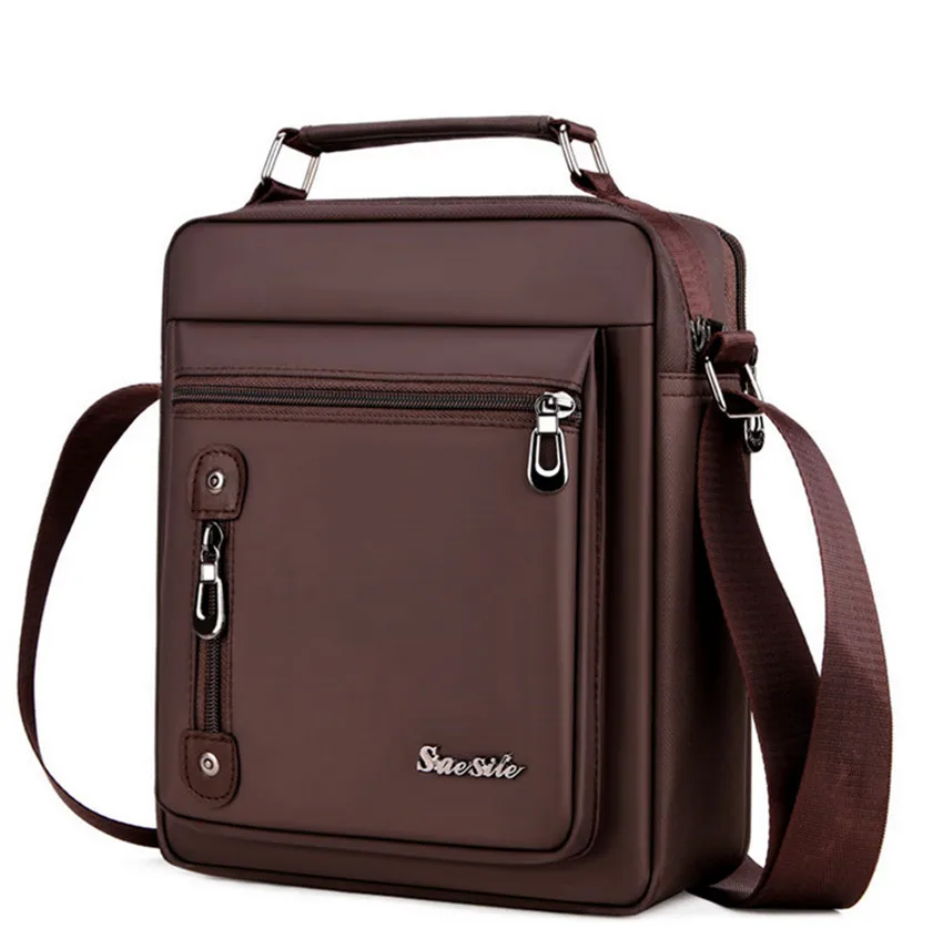 deep brown Мужская сумка-мессенджер Bolsos Hombre - Цвет: deep brown