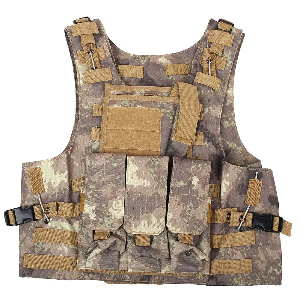 Tactical Vest Durable 3 Colors Nylon Combat Outdoor Protective Gear Field Survival Adventure Equipment Armed Forces Survive