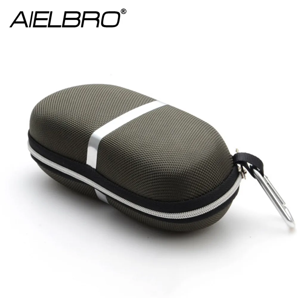 

AIELBRO Super Pressure Resistance Zipper Clam Sunglasses Hard Case Portable Box Eye Glasses Storage Cover Shell Hard Case