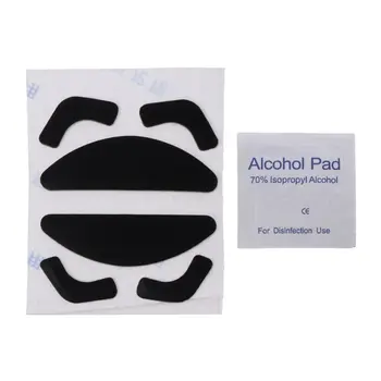 

2 Sets 0.6mm Thickness Teflon Mouse Skates Mouse Stickers Pad for Razer Abyssus