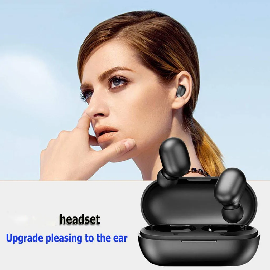 Беспроводная bluetooth-гарнитура наушники BT5.0 наушники-вкладыши беспроводные наушники стерео наушники Спортивная гарнитура с микрофоном наушники