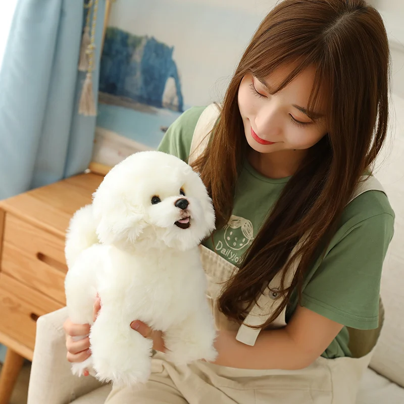 9 종류 개 시뮬레이션 Bichon Frize 봉제 개 장난감 슈퍼 귀여운 Likelife 코기 개 인형 박제 동물 몰타 개 강아지 애완 동물 장난감