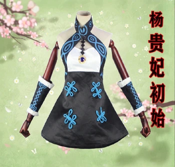 

Anime Fate/Grand Order Yang Guifei Cheongsam Dress Cosplay FGO Costumes Halloween Party Sexy Carnival Uniform Suit & Shoes