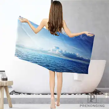 

Custom sky-clouds-blue (1) Bathroom Washcloth Towels Face Towel/Bath Towel Shower Towels Size 33x74cm/72x143cm#18-12-16-03-120