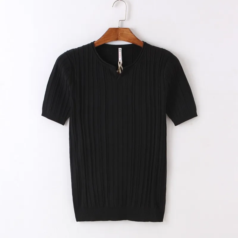 

Men's Short Sleeve T-Shirt Solid Color Round Neck Half Sleeve 2018 New Summer Loose Clothes