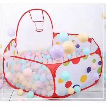 

Portable Foldable Baby Playpen Children Outdoor Indoor Play Ball Pool Safe Game Tent of Balls Toys With Basket for Kids Gifts